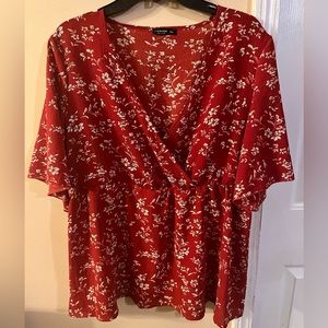 Pretty Shein peplum top 2X … new w/o tag